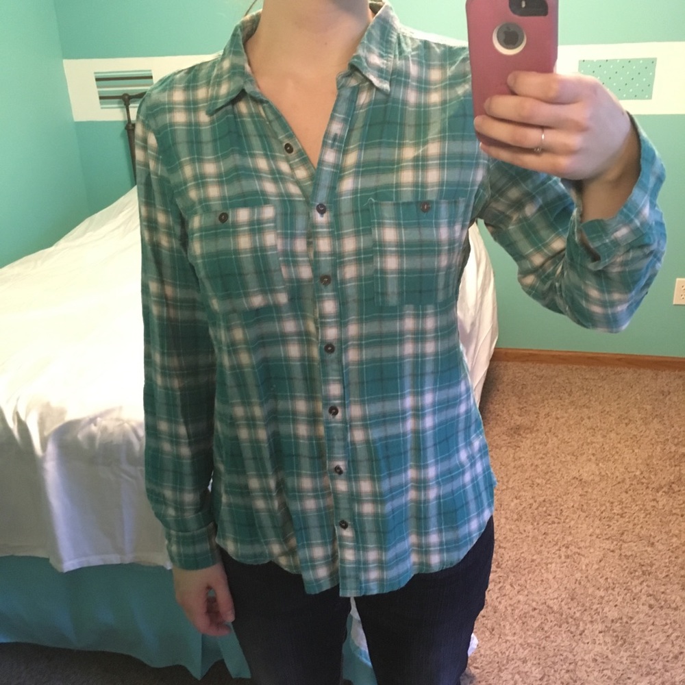 Plaid button up flannel